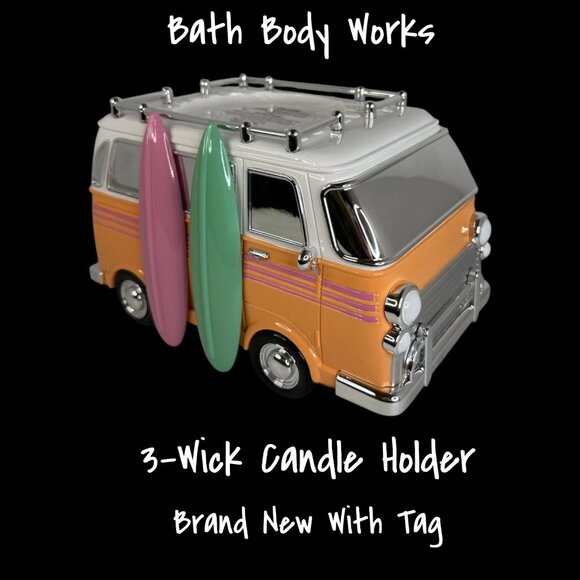 Bath and Body Works “Surf Van” VW Bus Lookalike Candle Holder New 2025 - Picture 1 of 4